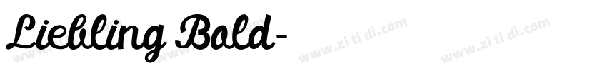 Liebling Bold字体转换